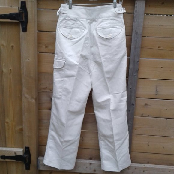 Banana Republic Heritage Explorer Linen Cotton Wide Leg Pant - Picture 4 of 9